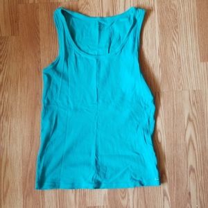Blue Ribbed Calvin Klein Tank